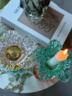 Lysestage Palme 21 cm Vendbar - MIX