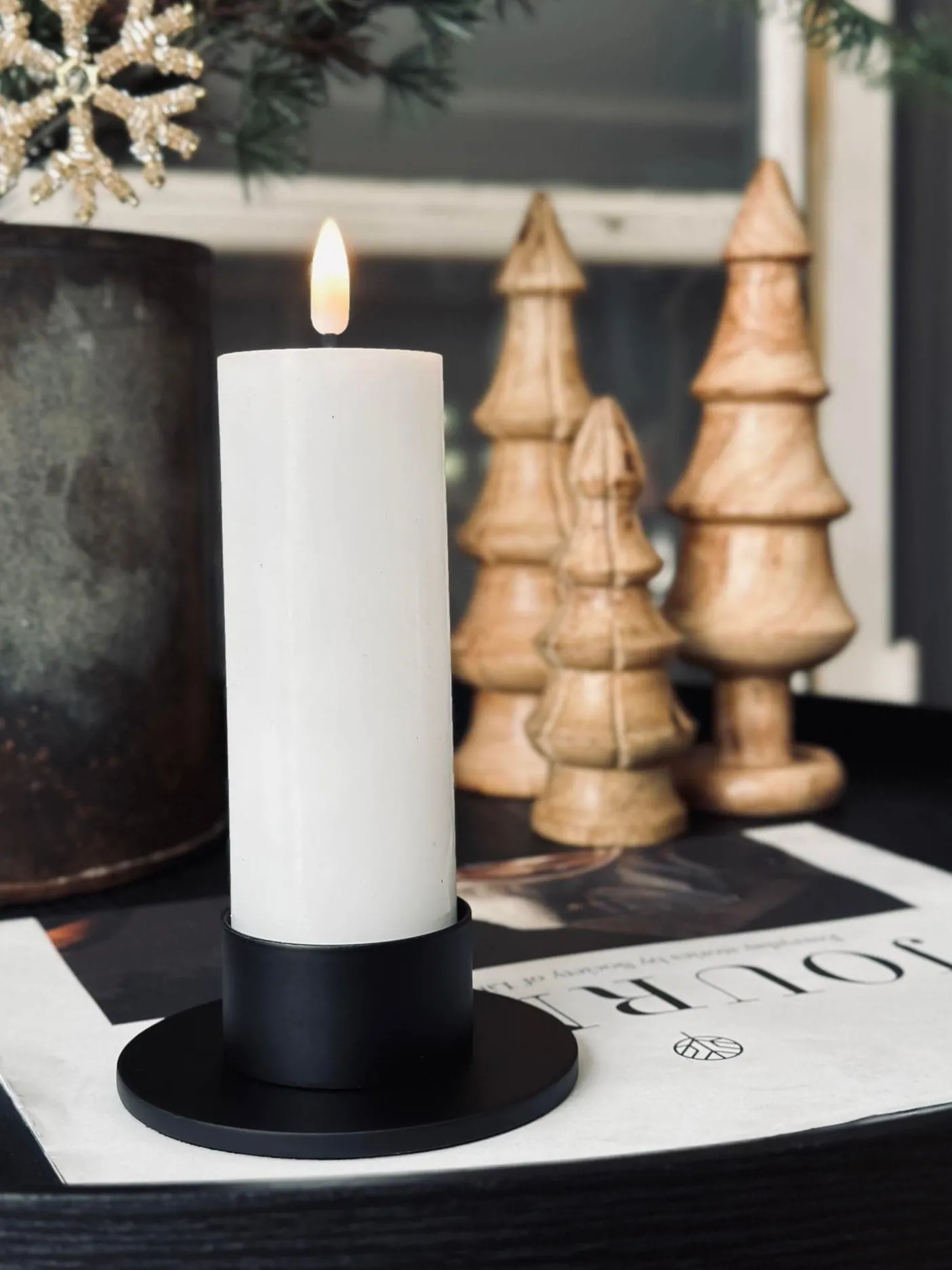 Lysestage til bloklys