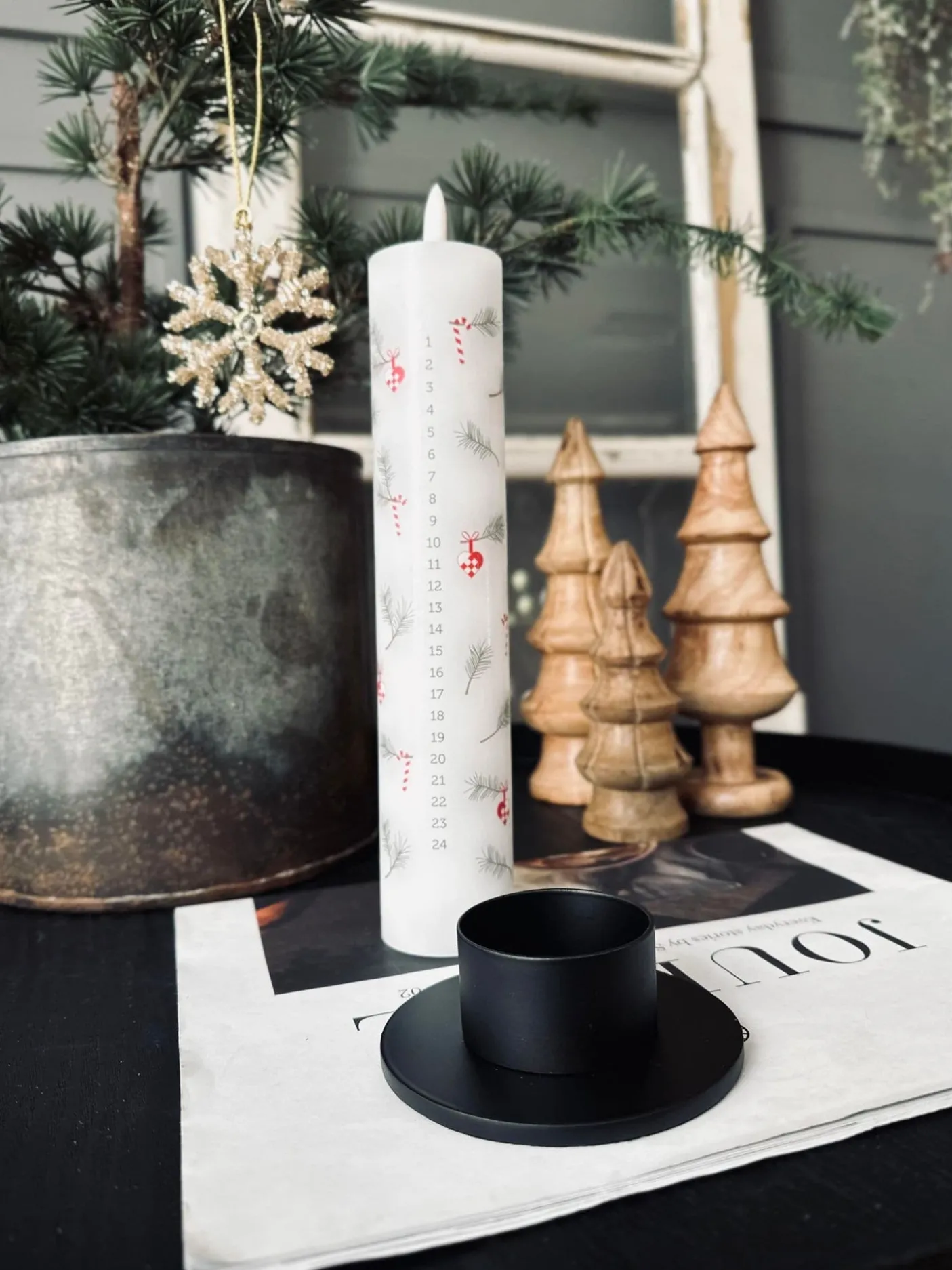 Lysestage til bloklys