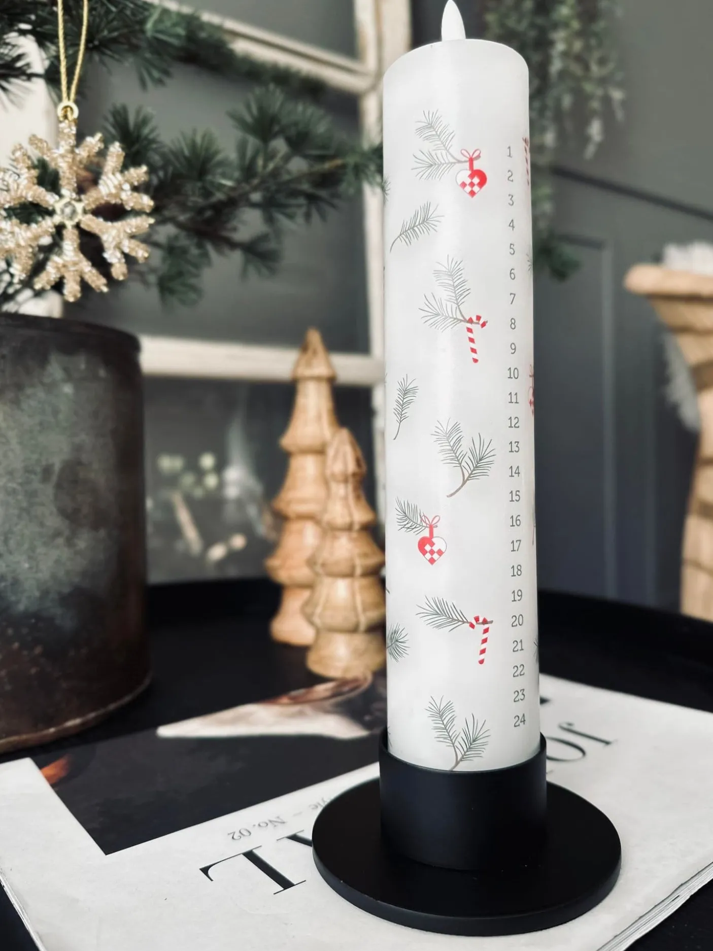 Lysestage til bloklys