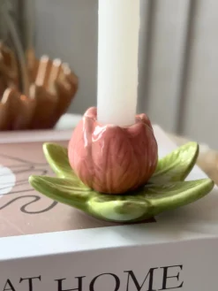 Lysestage tulipan - Rosa