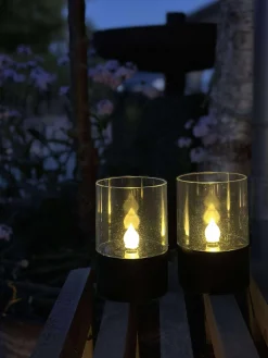 Lysestager solar - Sæt af 2 stk.