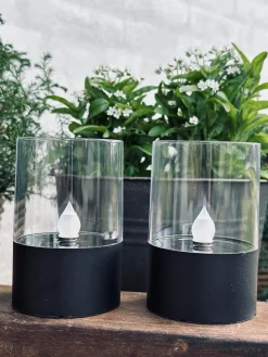 Lysestager solar - Sæt af 2 stk.