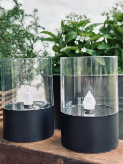 Lysestager solar - Sæt af 2 stk.