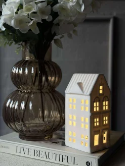 Lyshus med led - Porcelæn