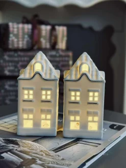 Lyshus med led - Porcelæn