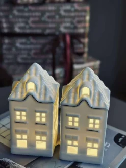 Lyshus med led - Porcelæn