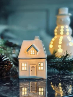 Lyshus med led lys - Porcelæn