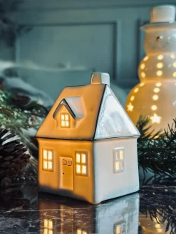 Lyshus med led lys - Porcelæn