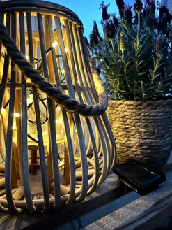 Lyskæde med 60 led lys - solceller - Ekstra kraftig