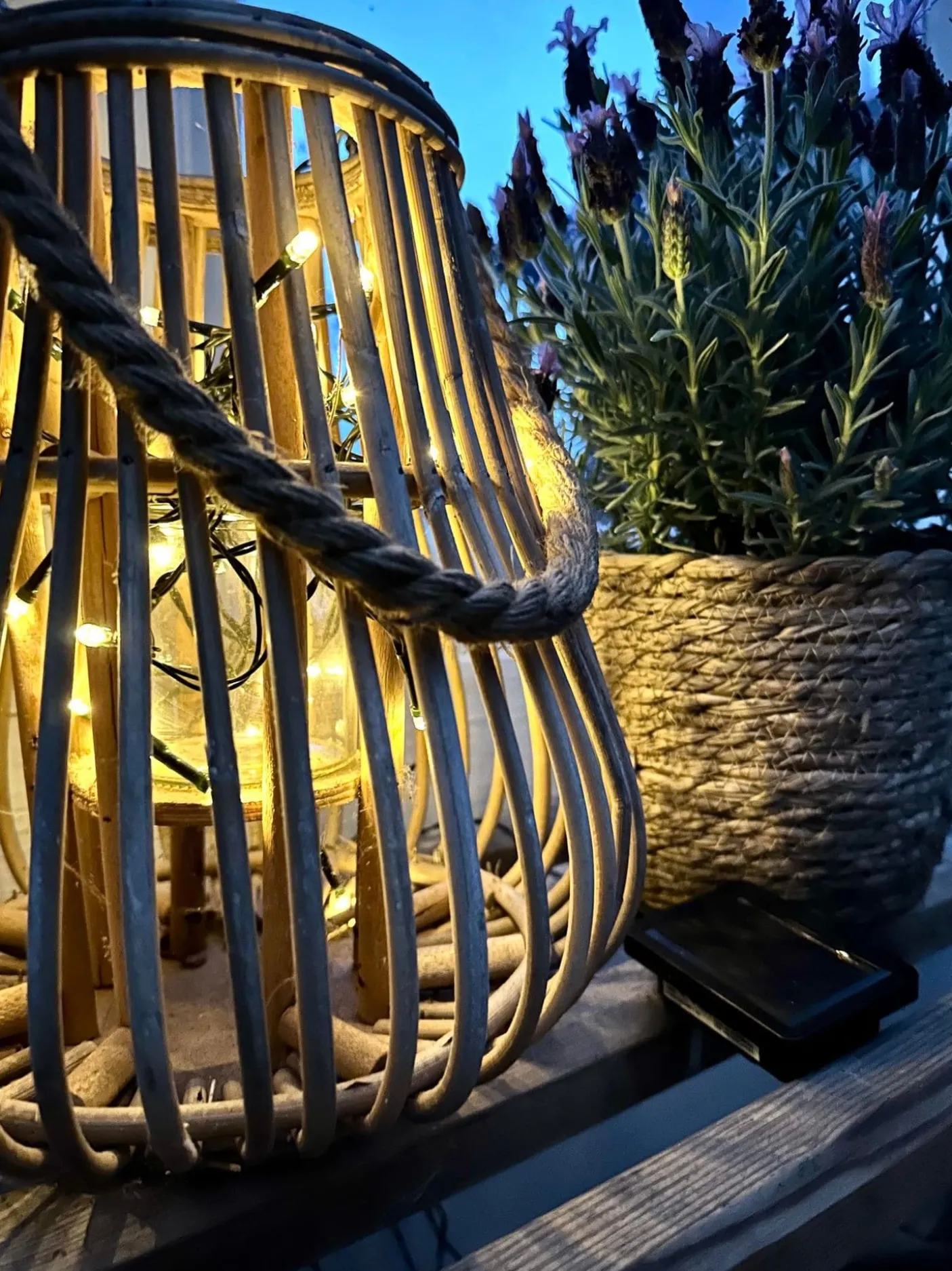 Lyskæde med 60 led lys - solceller - Ekstra kraftig