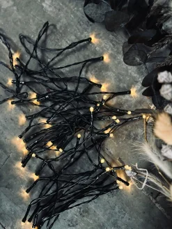 Lyskæde med 60 led lys - solceller - Ekstra kraftig