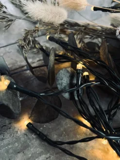 Lyskæde med 60 led lys - solceller - Ekstra kraftig