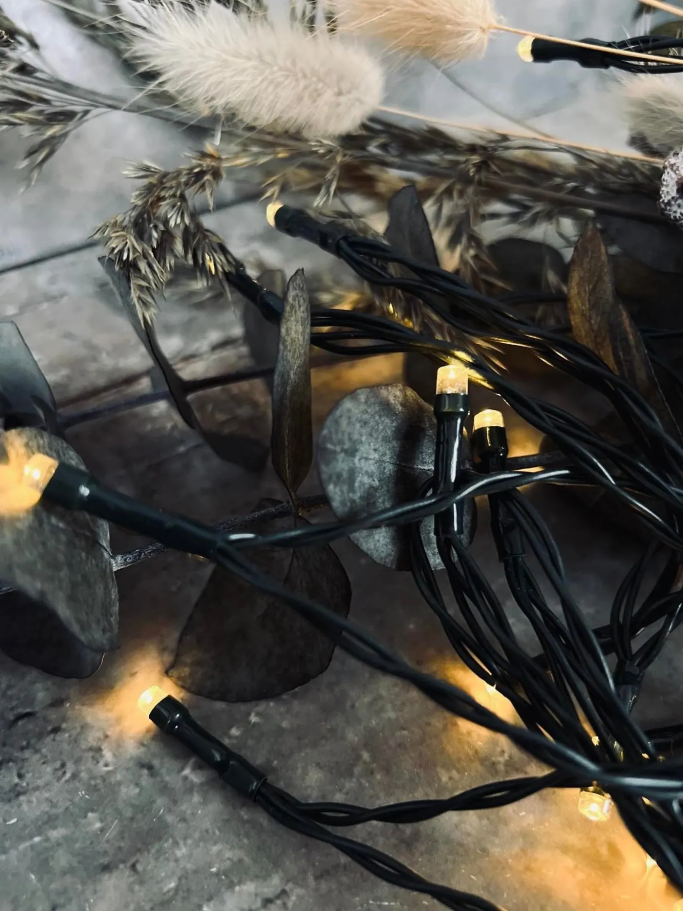 Lyskæde med 60 led lys - solceller - Ekstra kraftig