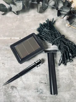 Lyskæde med 60 led lys - solceller - Ekstra kraftig