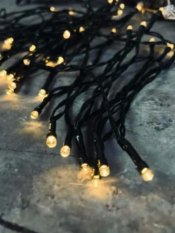 Lyskæde med solceller - Ekstra kraftig med 100 led lys