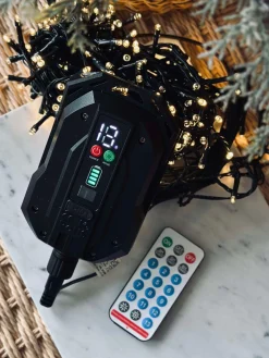 Lyskæde med solceller og USB - 480 led lys