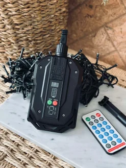 Lyskæde med solceller og USB - 240 led lys