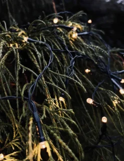 Lyskæde med solceller og USB - 240 led lys