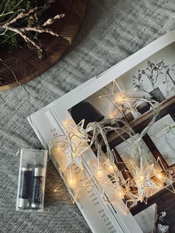 Lyskæde med stjerner