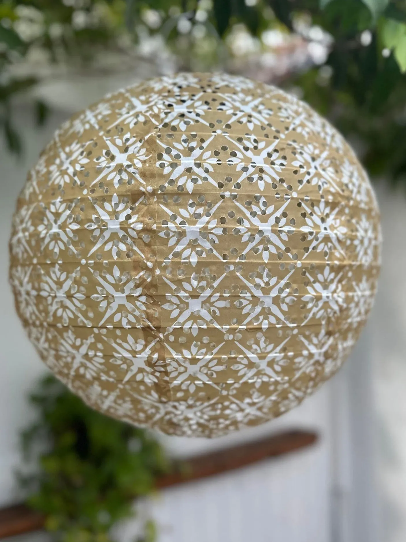 Lyskugle med solceller - SUMMER GOLD