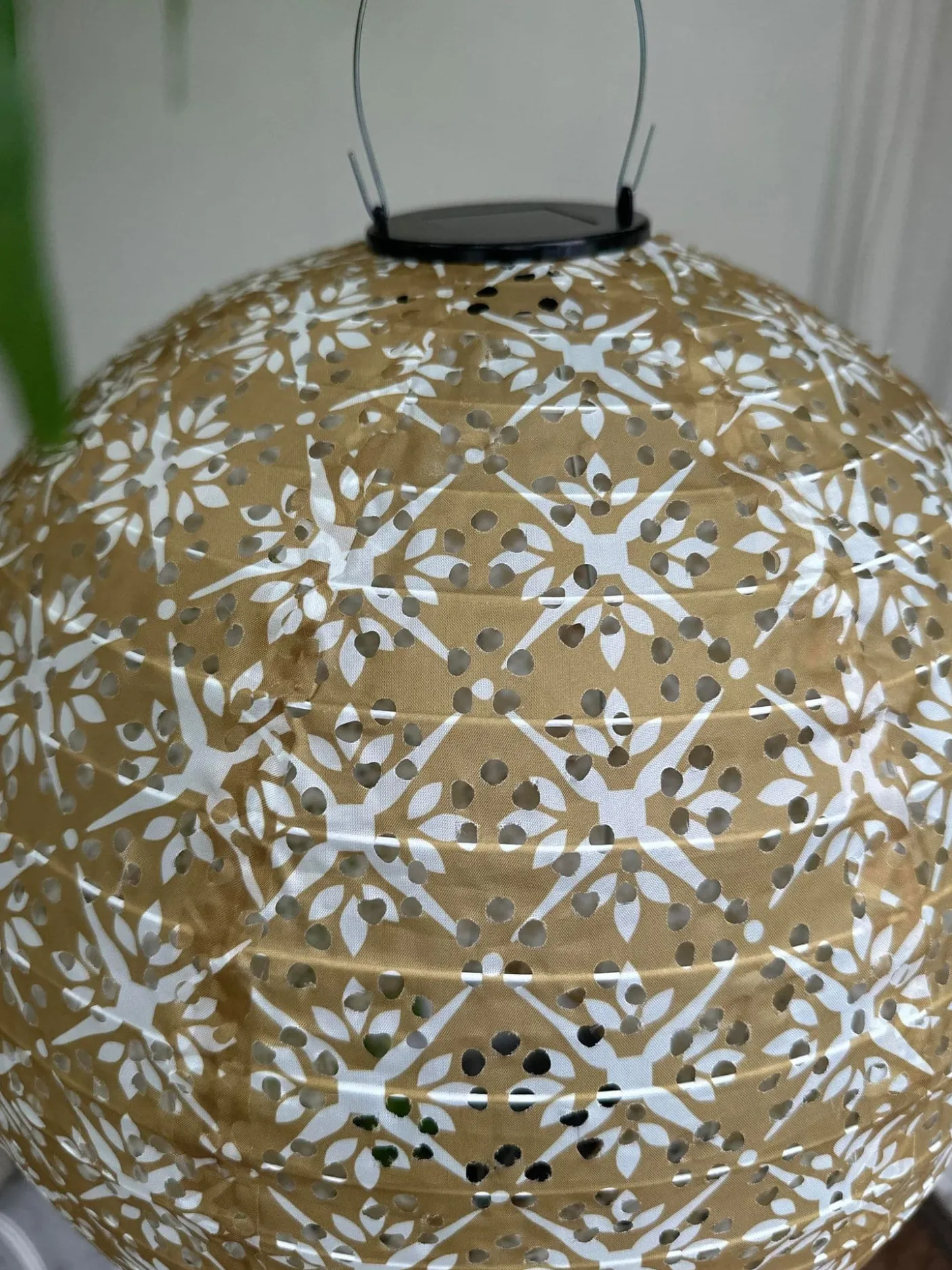 Lyskugle med solceller - SUMMER GOLD