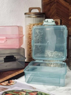 Madkasse med opdelte rum - Aqua