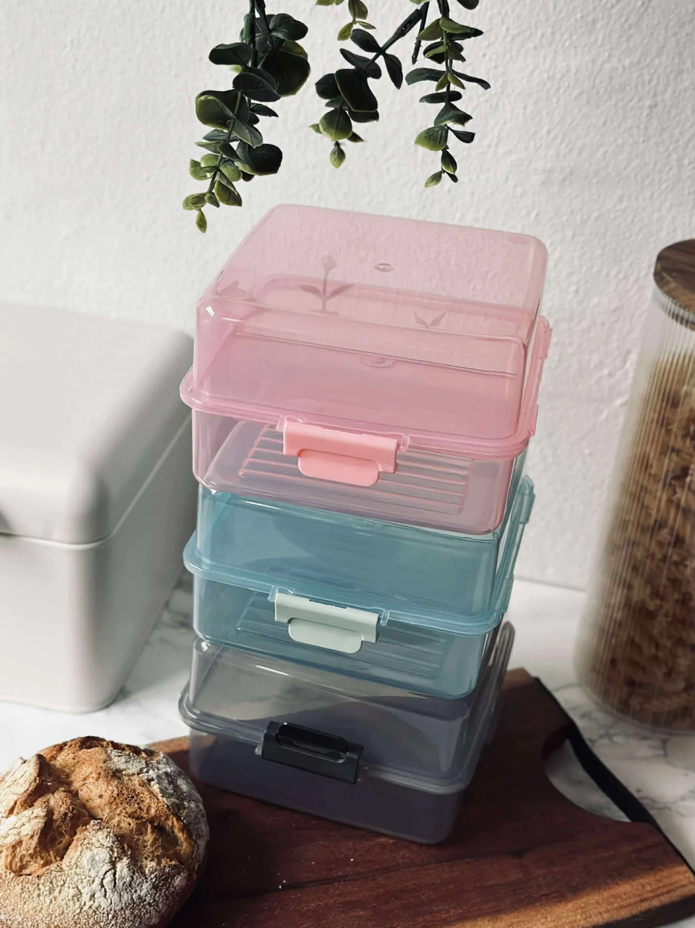 Madkasse med opdelte rum - Aqua