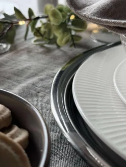 Madklokke med tallerken - Rustfrit stål - Dia 30cm