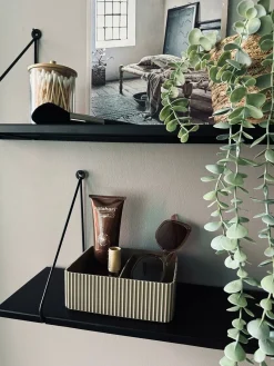 Makeup organiser med opdeling – Taupe