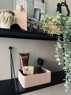 Makeup organiser med opdeling – Rosa