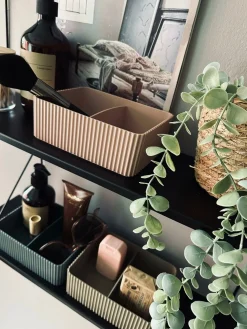 Makeup organiser med opdeling – Rosa