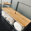 Makeup organizer - Akryl med bambuslåg