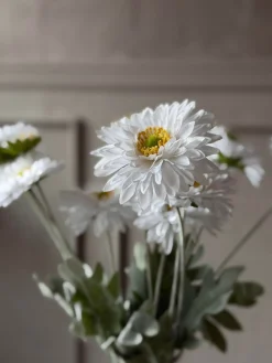 Marguerit stilk 60 cm - Hvid