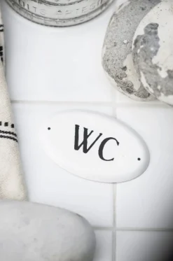 Metalskilt WC