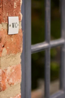 Metalskilt WC