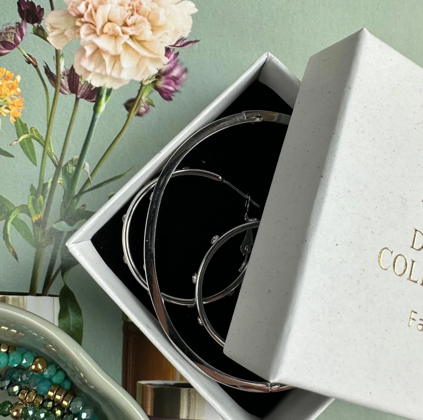 Mindy sæt m. armbånd og øreringe