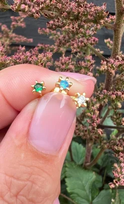 Mix box GIA Blue 18K forgyldt