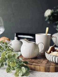 Mælkekande Riflet - Porcelæn