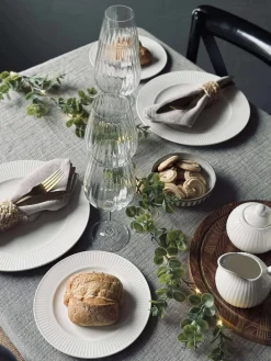 Mælkekande Riflet - Porcelæn