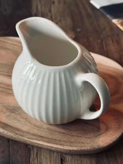 Mælkekande Riflet - Porcelæn