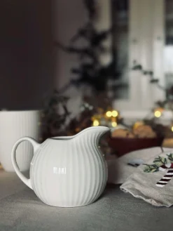 Mælkekande Riflet - Porcelæn