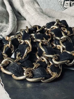 Mobil / Nøglesnor – Black leather