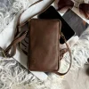 Mobiltaske Misse - Coffee / gold