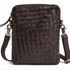 Mobiltaske Sofya- Håndflettet brown