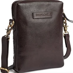 Mobiltaske Sofya- Håndflettet brown