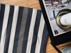 Måtte Recycling strib - 50x80 Grå/beige/natur