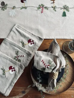 Mundservietter Jul Nostalgi - 4 stk