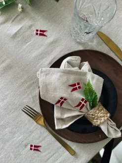 Mundservietter med flag – 4 stk