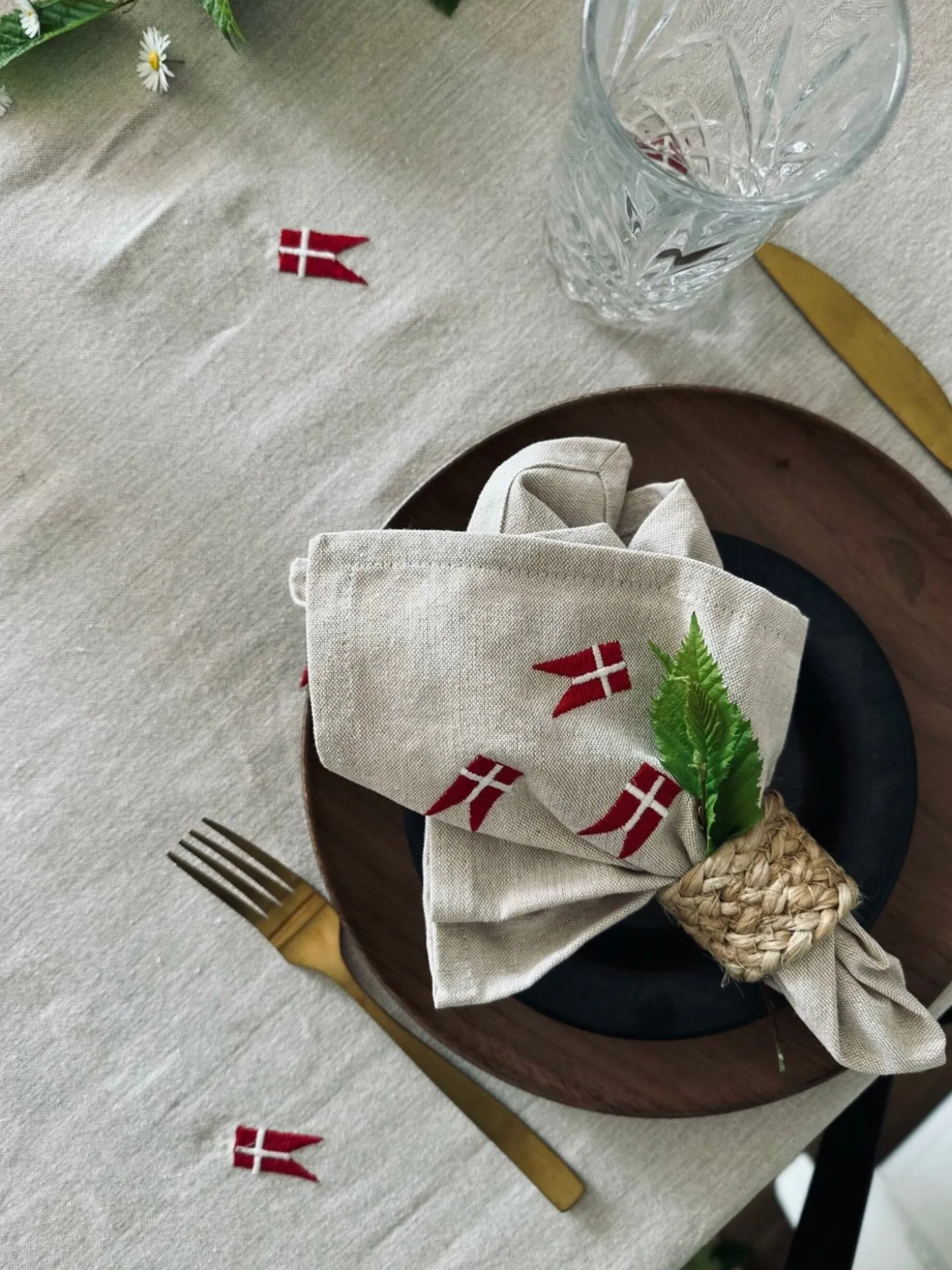 Mundservietter med flag – 4 stk